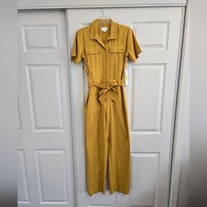 Every Mustard Yellow Utility Jumpsuit